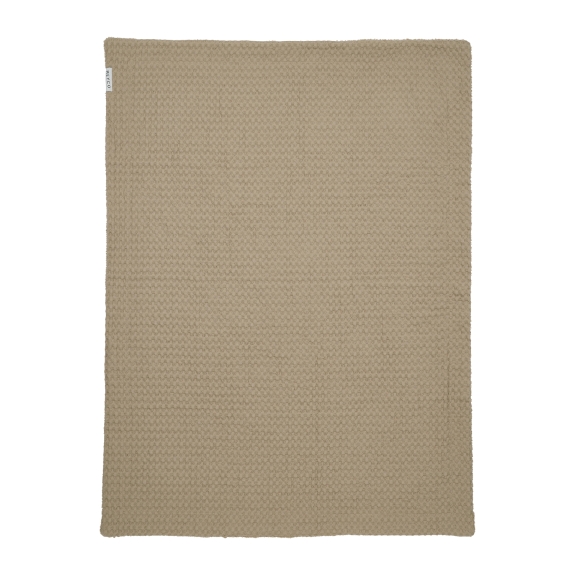 Meyco - Wafel Teddy Ledikant Deken - Taupe - 100x150cm