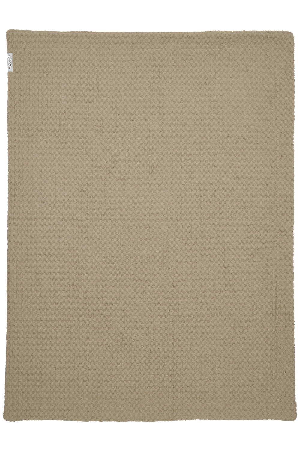 Wafel Teddy Ledikant Deken - Taupe - 100x150cm - afbeelding 3