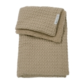 Meyco - Wafel Teddy Ledikant Deken - Taupe - 100x150cm