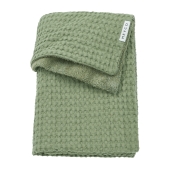 Ledikant Deken Wafel Teddy - Olijfgroen - 100x150cm