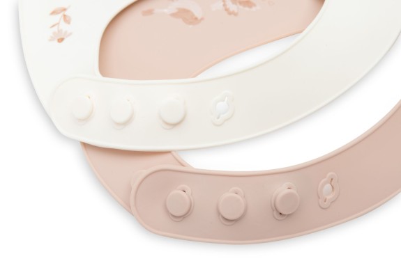 Jollein - Siliconen Slab - Lovely Birds - 2 Stuks