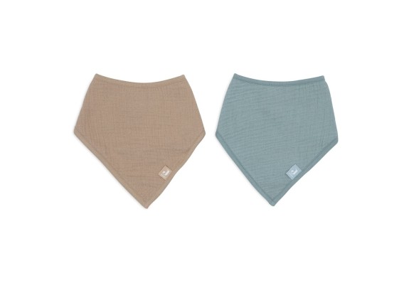 Bandana Hydrofiel - Sea Green/Biscuit - 2 Stuks