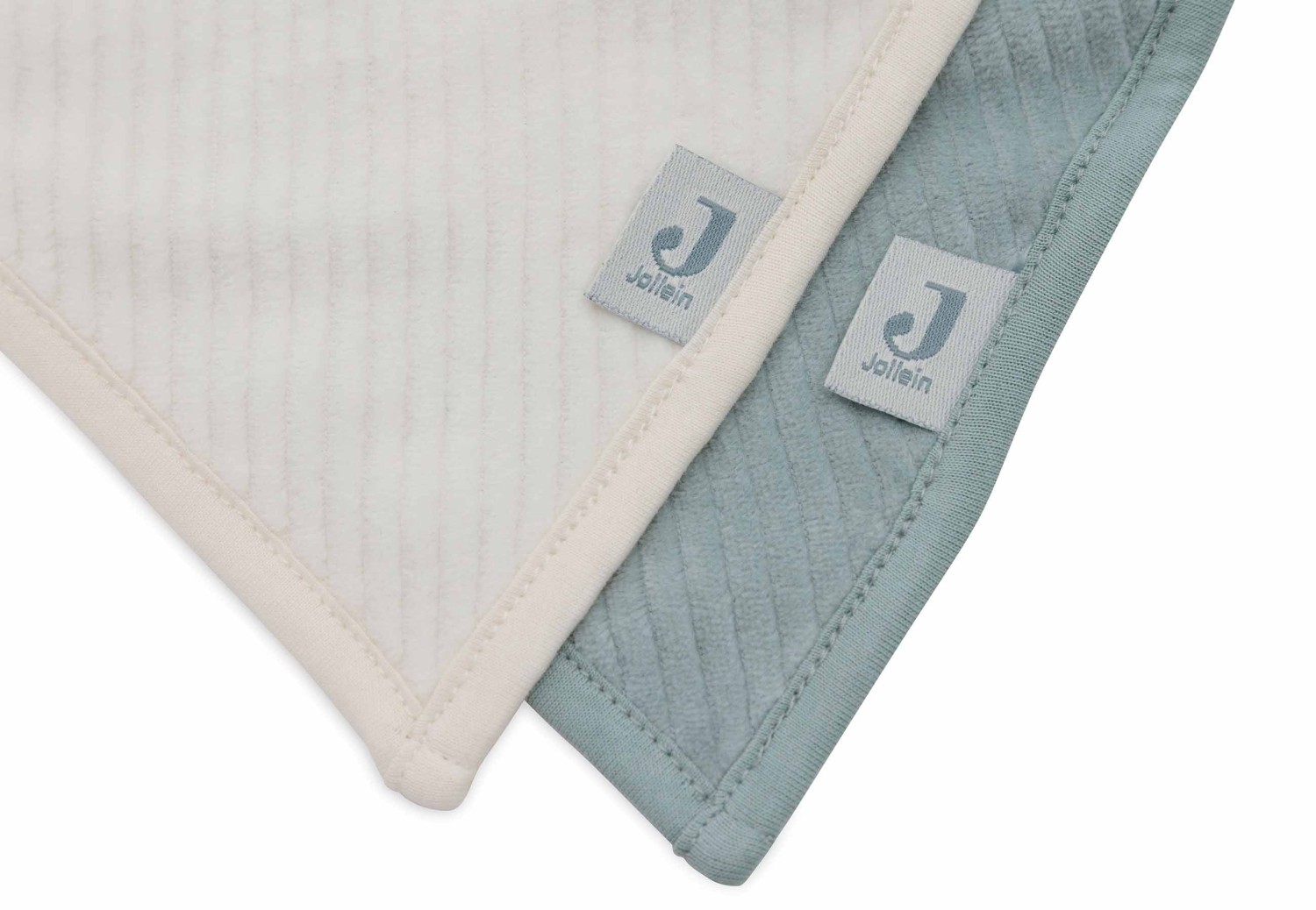 Bandana Slab Velvet Rib - Zee Groen/Ivoor - 2 Stuks - afbeelding 4