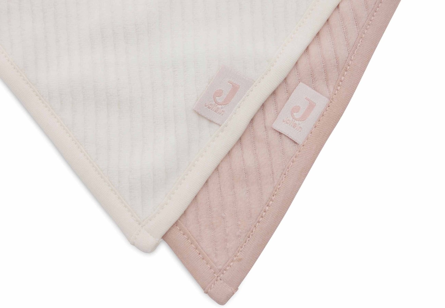 Velvet Rib Bandana Slab - Wild Rose/Ivory - 2 Stuks - afbeelding 4