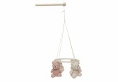 Jollein - Baby Mobiel met Teddy Beertjes - Wild Rose
