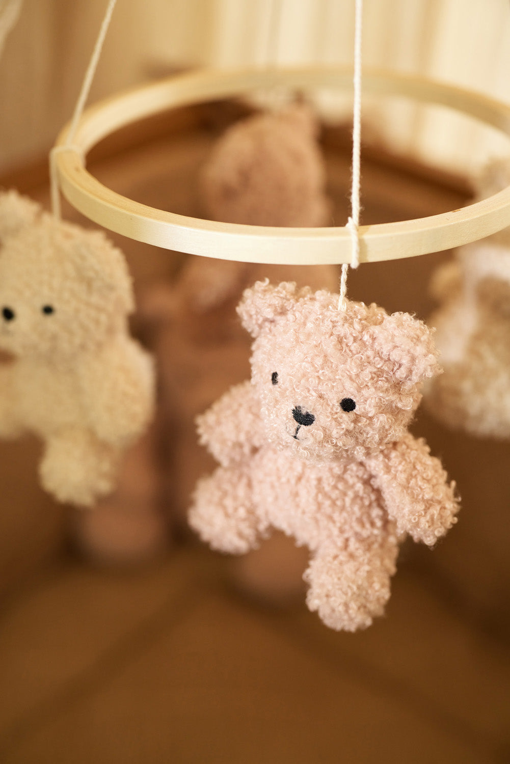 Baby Mobiel met Teddy Beertjes - Wild Rose - afbeelding 6
