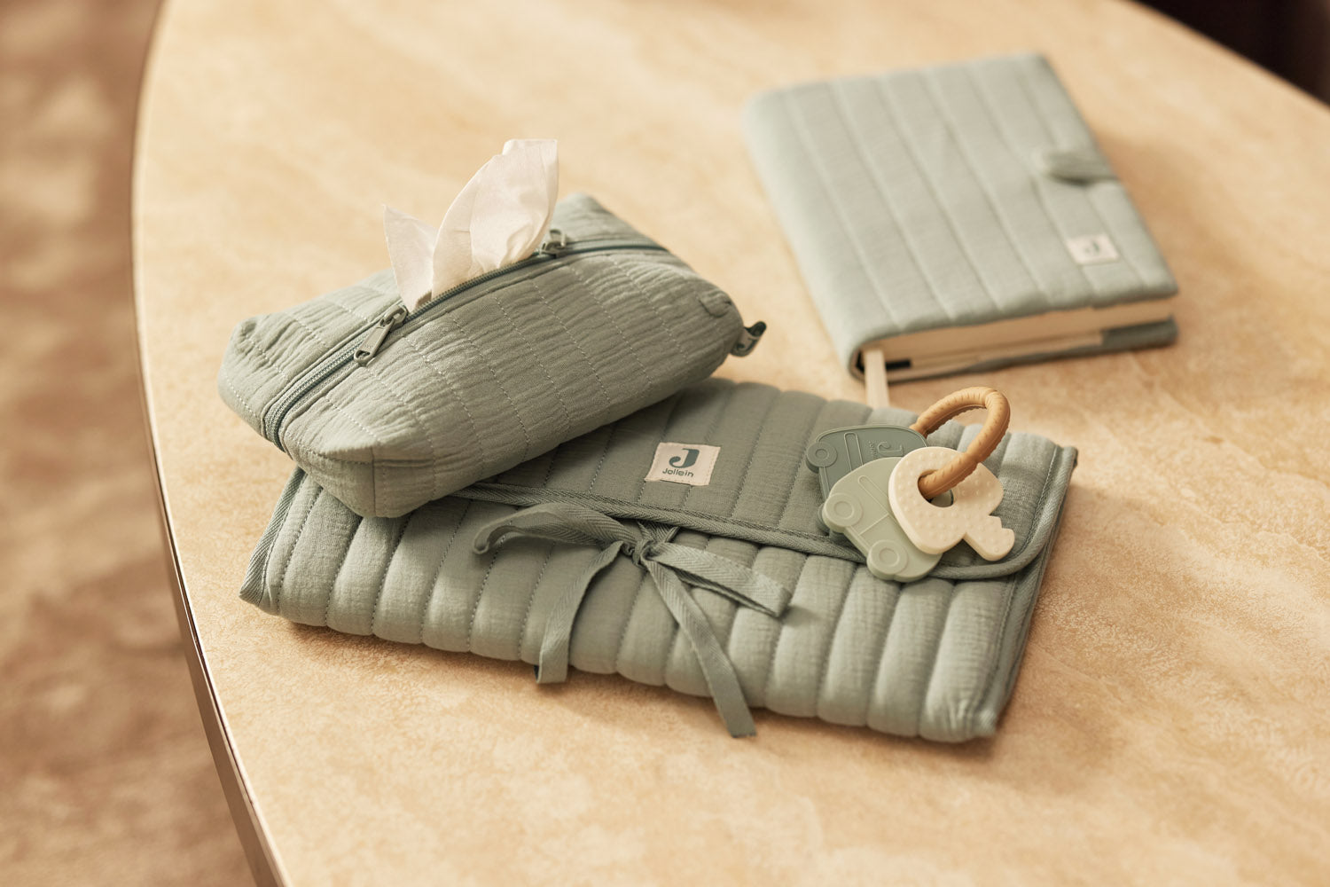 Verschoningsmat Hydrofiel - Sea Green - afbeelding 6