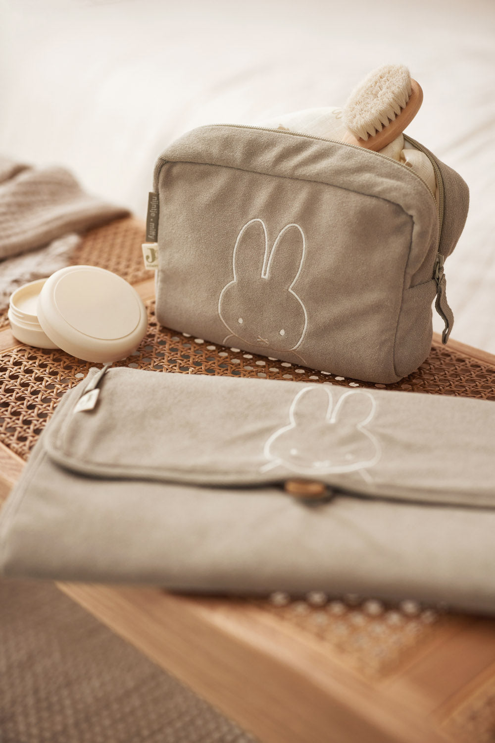 Verschoningsmat Badstof Miffy - Olijfgroen - afbeelding 7