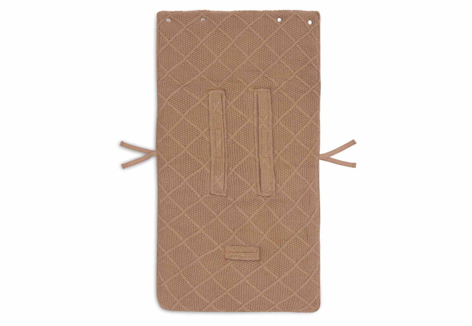 Voetenzak Check Knit - Biscuit - afbeelding 3