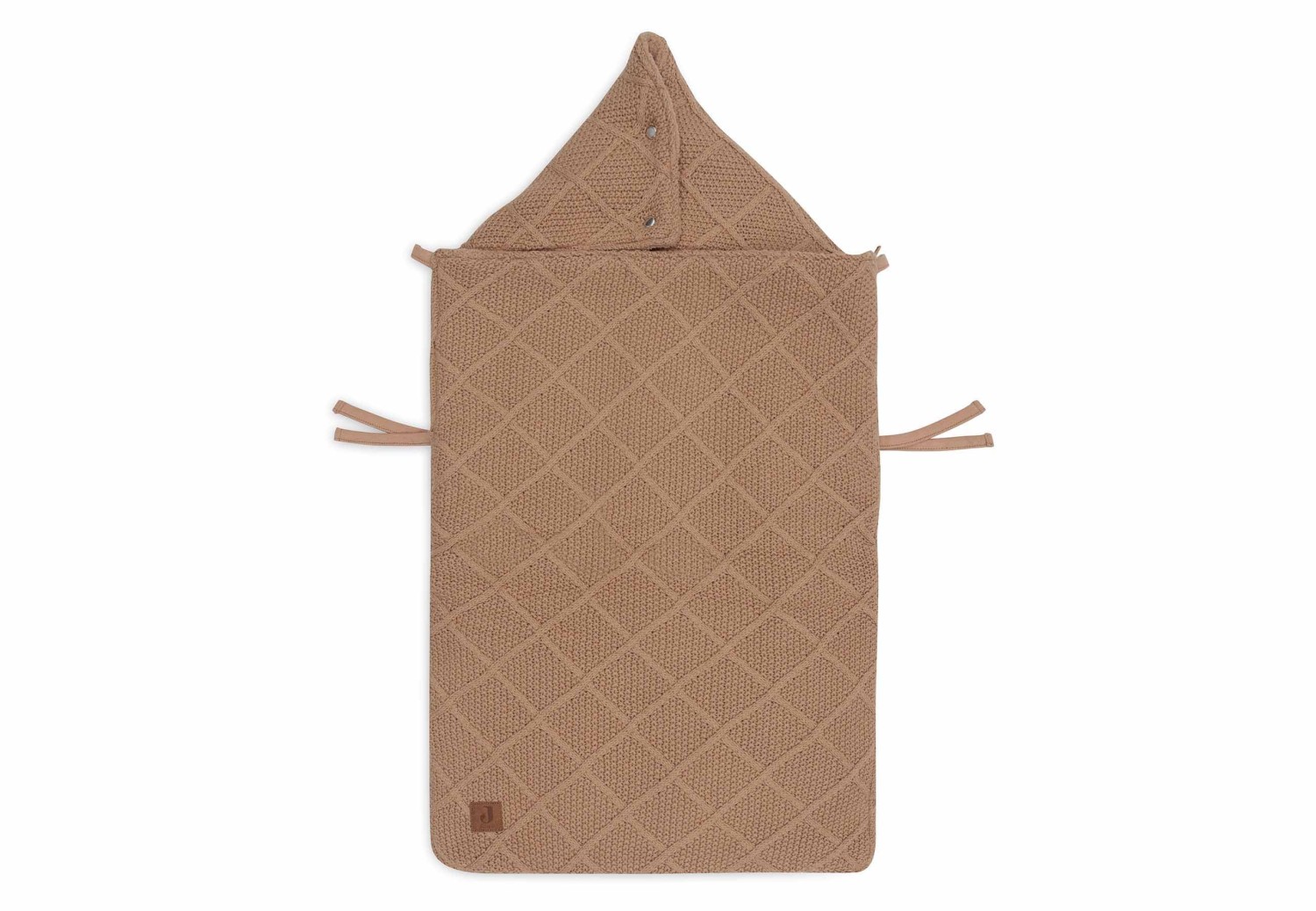 Voetenzak Check Knit - Biscuit - afbeelding 4