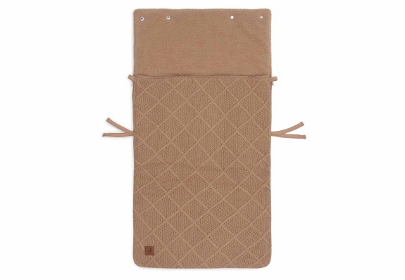 Jollein - Voetenzak Check Knit - Biscuit