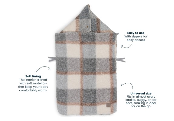 Jollein - Voetenzak 3/5 Punts Check - Boucle