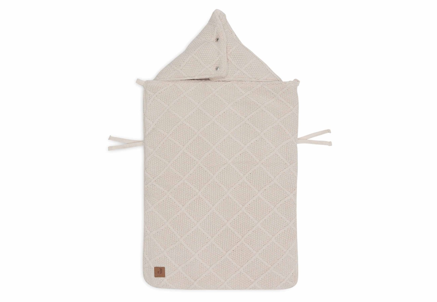 Voetenzak voor Autostoel Groep 0+ - Check Knit Oatmeal - afbeelding 4