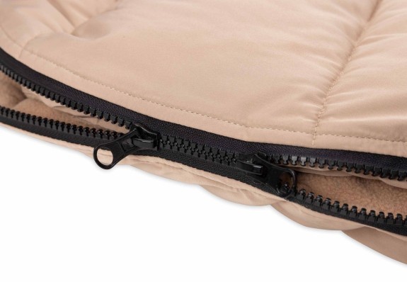 Jollein - Voetenzak 3/5 Punts Gordel Puffed - Biscuit