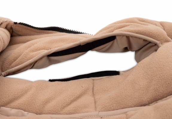 Jollein - Voetenzak 3/5 Punts Gordel Puffed - Biscuit