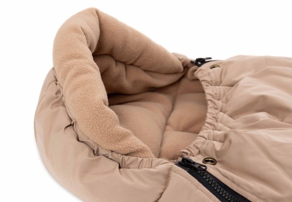 Jollein - Voetenzak 3/5 Punts Gordel Puffed - Biscuit