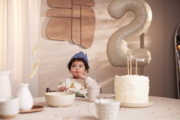 Jollein - Verjaardagskroon 12x35cm - Jeans Blue