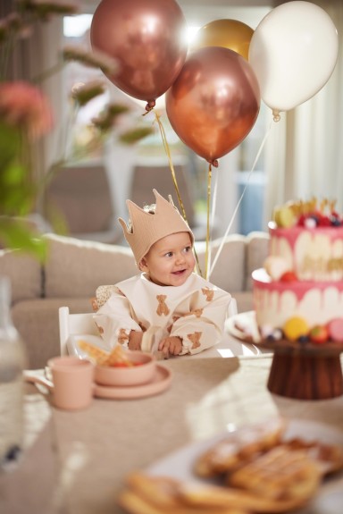 Verjaardagskroon 12x35cm - Party Collection Biscuit