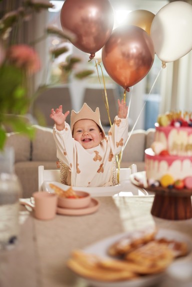 Verjaardagskroon 12x35cm - Party Collection Biscuit