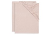 Jollein - Jersey Hoeslaken - Wild Rose - 2 Stuks