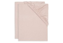 Jollein - Jersey Hoeslaken - Wild Rose - 2 Stuks