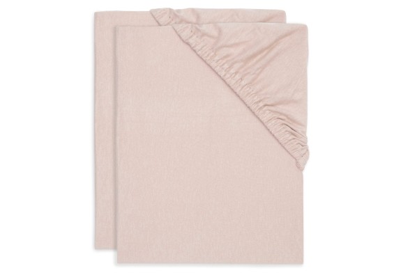 Jollein - Jersey Hoeslaken - Wild Rose - 2 Stuks
