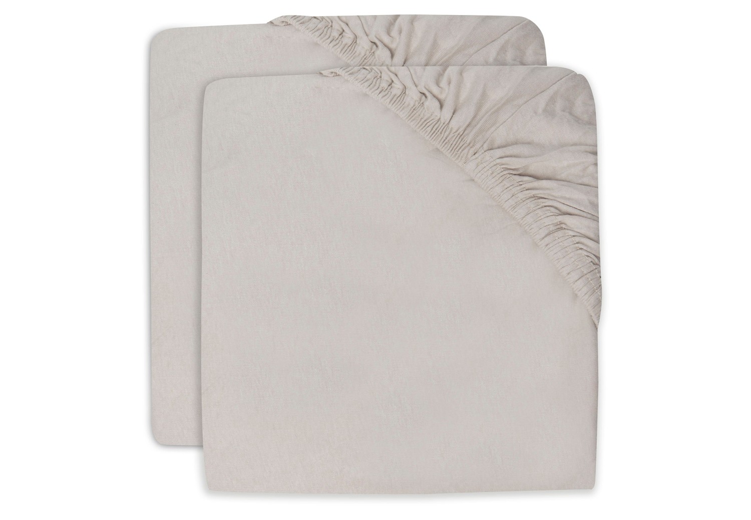 Jersey Hoeslaken Nougat - 2 Stuks