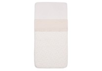 Stijlvol Wieg Laken 75x100cm Ruffle - Natuurlijk