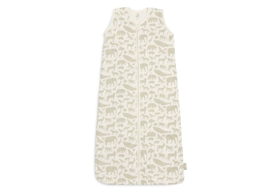 Baby Slaapzak Afritsbare Mouw 70cm Animals - Olijfgroen