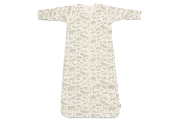 Baby Slaapzak Afritsbare Mouw 70cm Animals - Olijfgroen