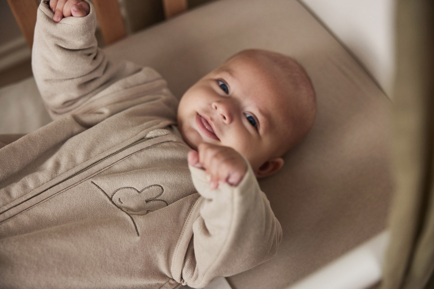 Baby Slaapzak met Afritsbare Mouw 110cm - Nougat - afbeelding 7