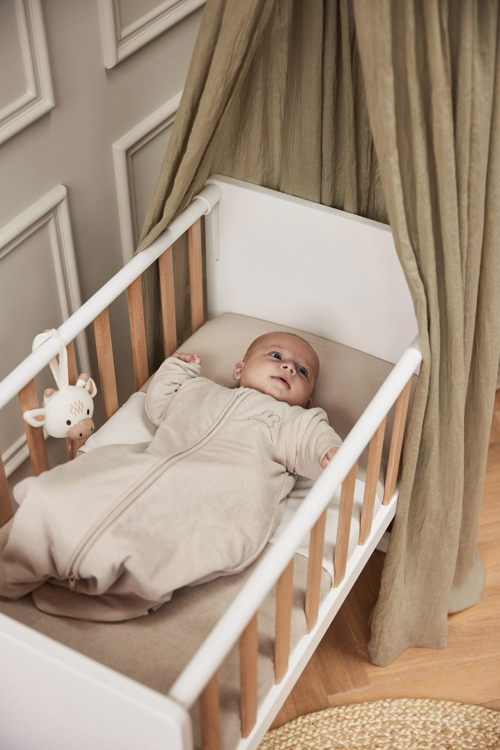 Baby Slaapzak met Afritsbare Mouw 110cm - Nougat - afbeelding 6
