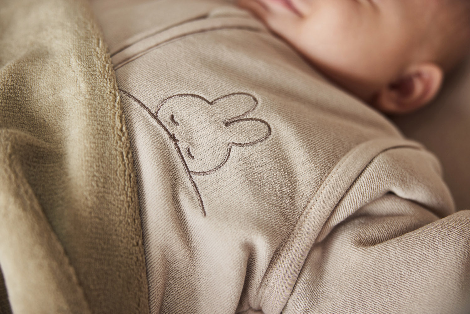 Baby Slaapzak met Afritsbare Mouw 110cm - Nougat - afbeelding 8