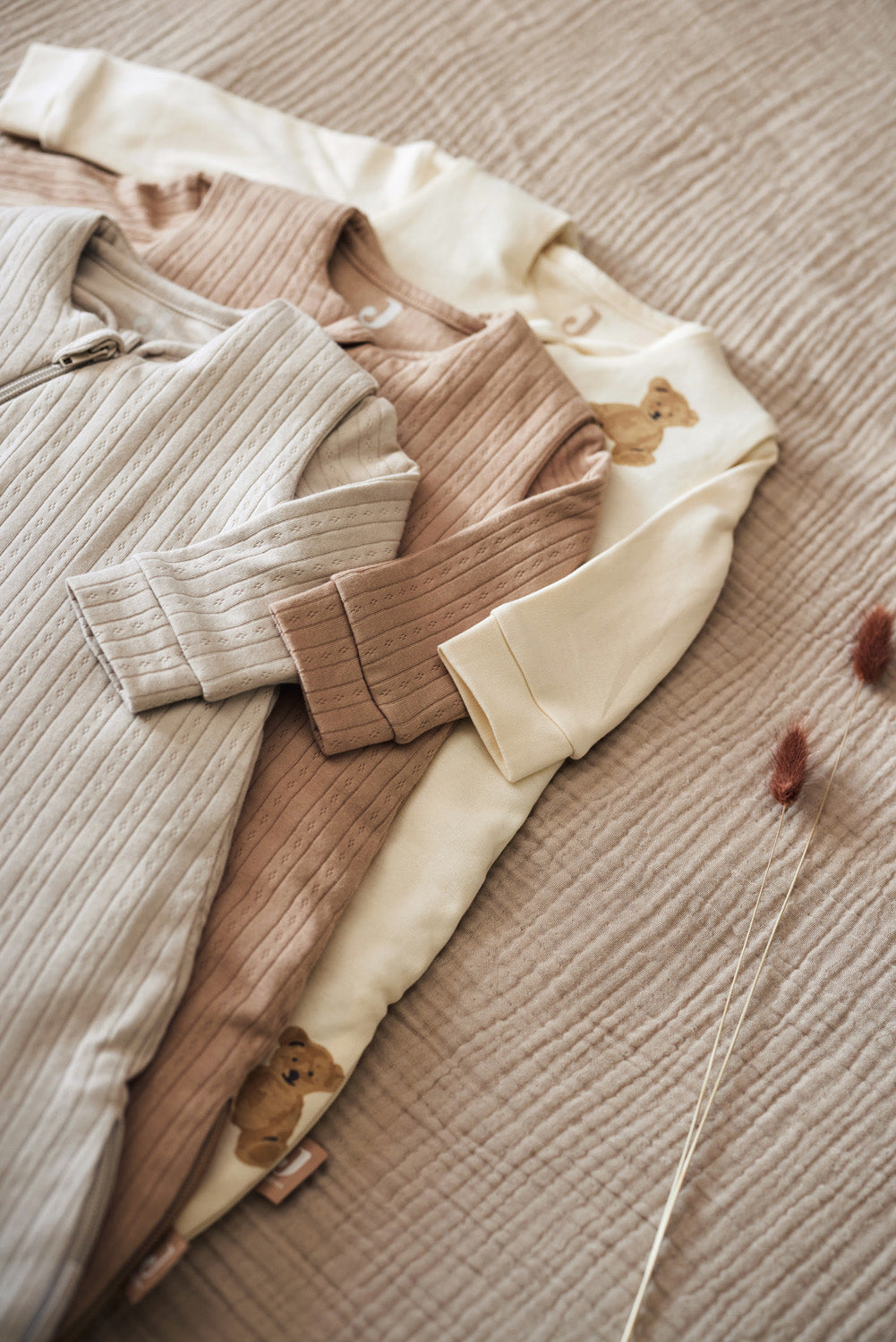 Baby Slaapzak Nieuwgeboren 60cm Ajour - Biscuit - afbeelding 6