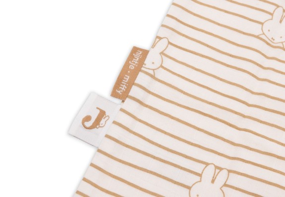 Jollein - Baby Slaapzak Hydrofiel Miffy Stripe - Biscuit