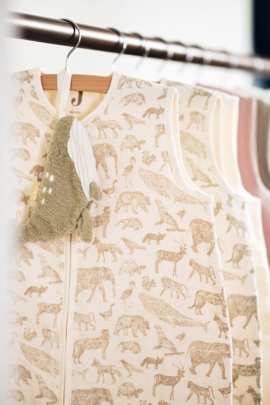 Jollein - Baby Slaapzak Hydrofiel Dieren - Olijfgroen