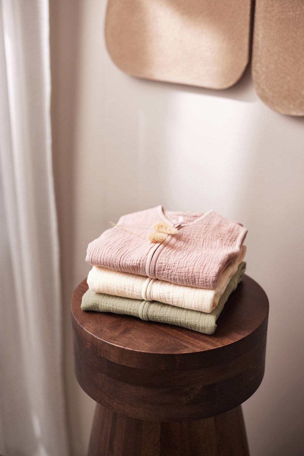 Hydrofiel Baby Slaapzak 110cm Oatmeal - afbeelding 4