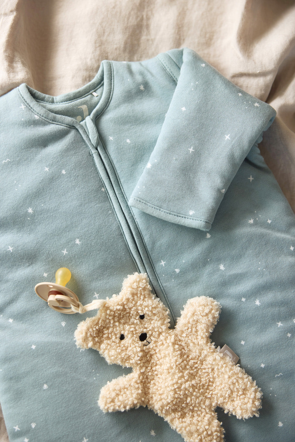 Baby Slaapzak Afritsbare Mouw 110cm Twinkling - Sea Gree - afbeelding 8