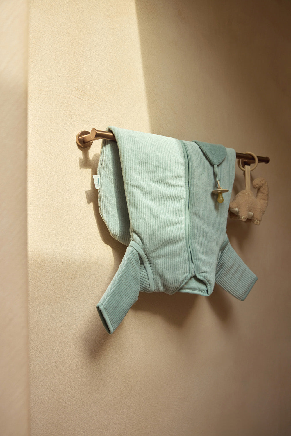 Baby Slaapzak Afritsbare Mouw 110cm Rib - Zeegroen - afbeelding 9