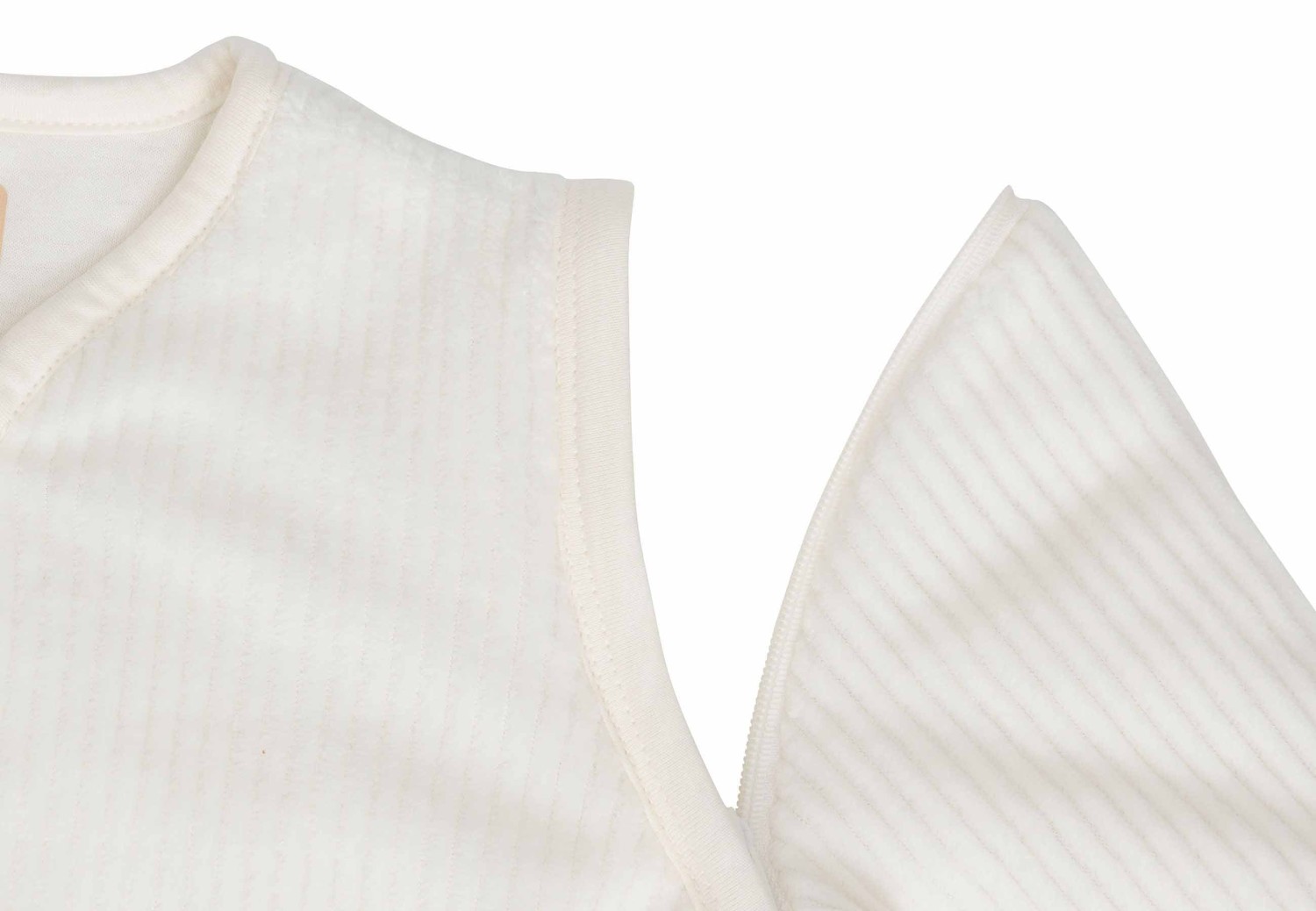 Baby Slaapzak Afritsbare Mouw 110cm Rib - Ivory - afbeelding 5