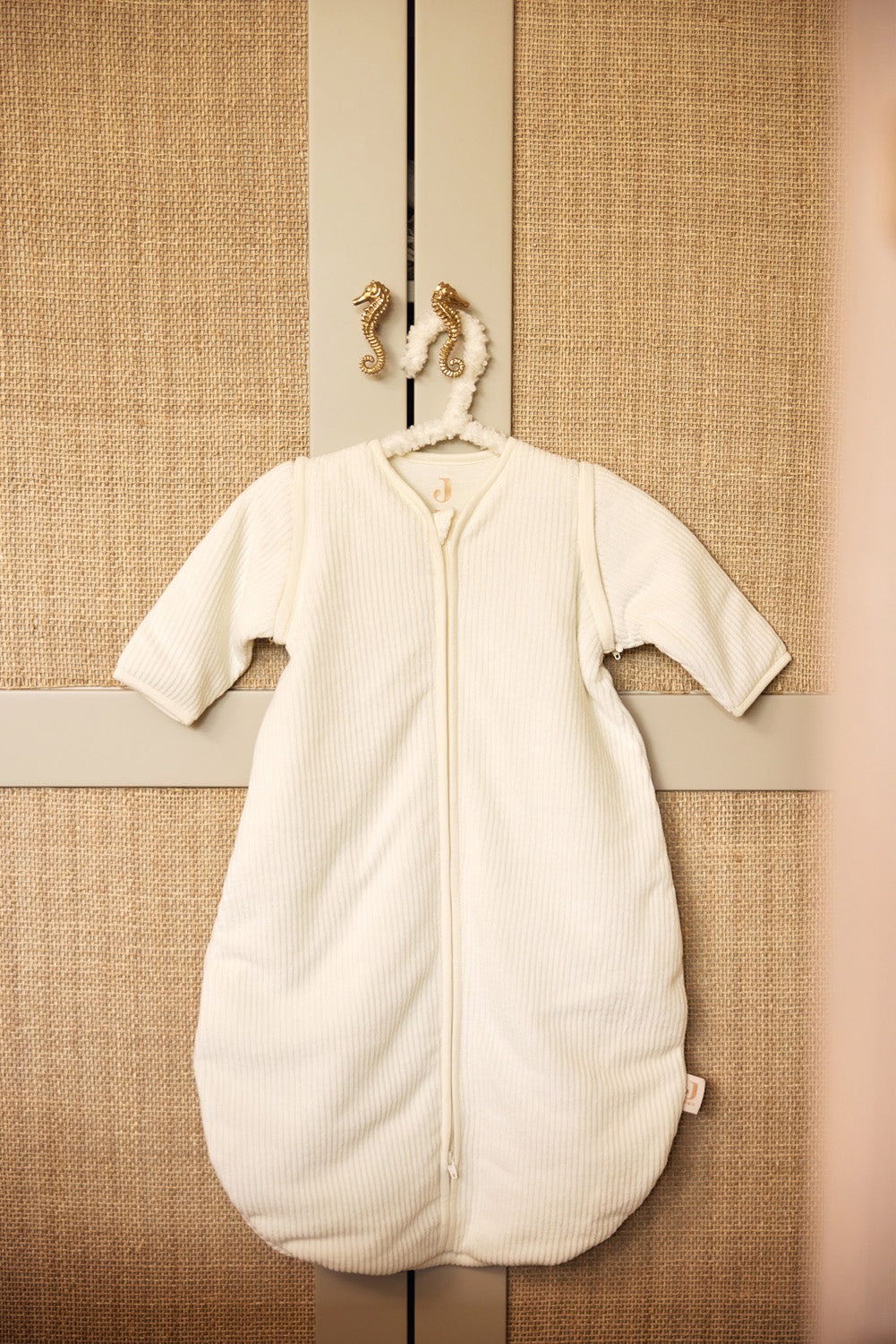 Baby Slaapzak Afritsbare Mouw 110cm Rib - Ivory - afbeelding 9