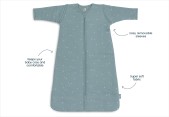 Baby Slaapzak Afritsbare Mouw 70cm Twinkling - Sea Green