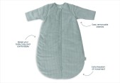 Baby Slaapzak Afritsbare Mouw 90cm Rib - Sea Green