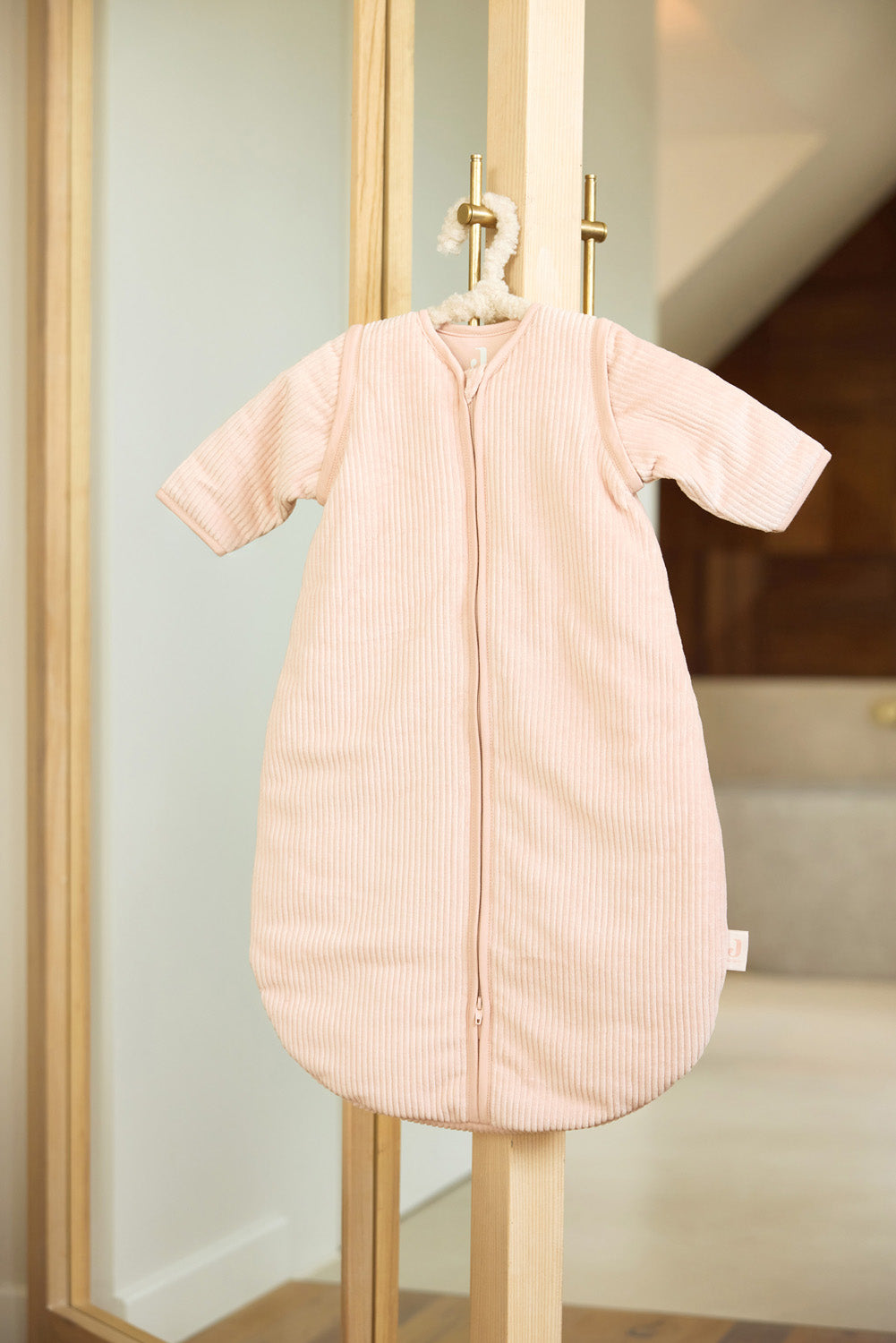 Baby Slaapzak Afritsbare Mouw 90cm Rib - Wild Rose - afbeelding 10