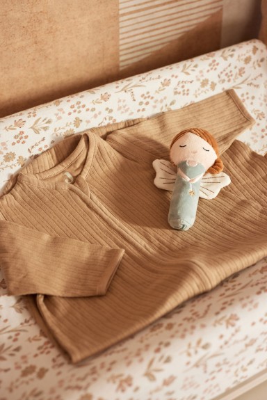 Slaapzak met Afritsbare Mouw Rond 70cm - Biscuit