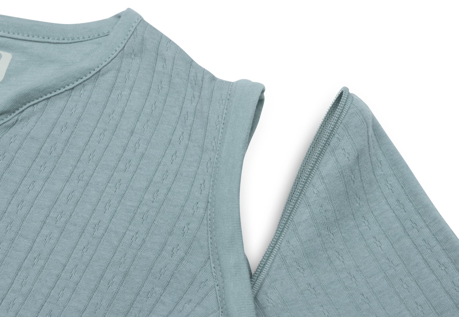 Slaapzak met Afritsbare Mouw 110cm - Sea Green - afbeelding 5