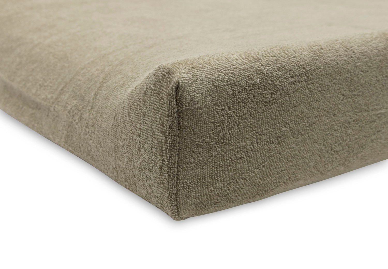 Badstof Aankleedkussenhoes Olive Green - 2 Stuks - afbeelding 3