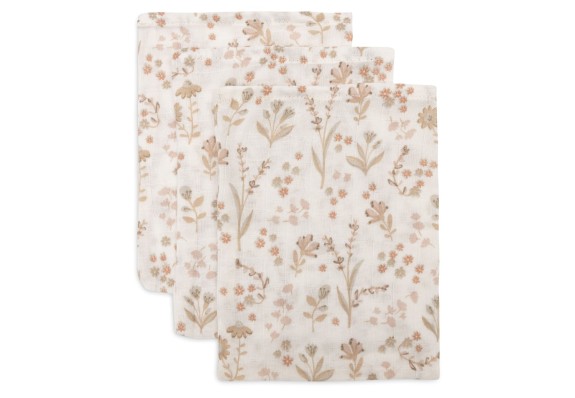 Jollein - Hydrofiel Washandje Bloomy - 3 Stuks