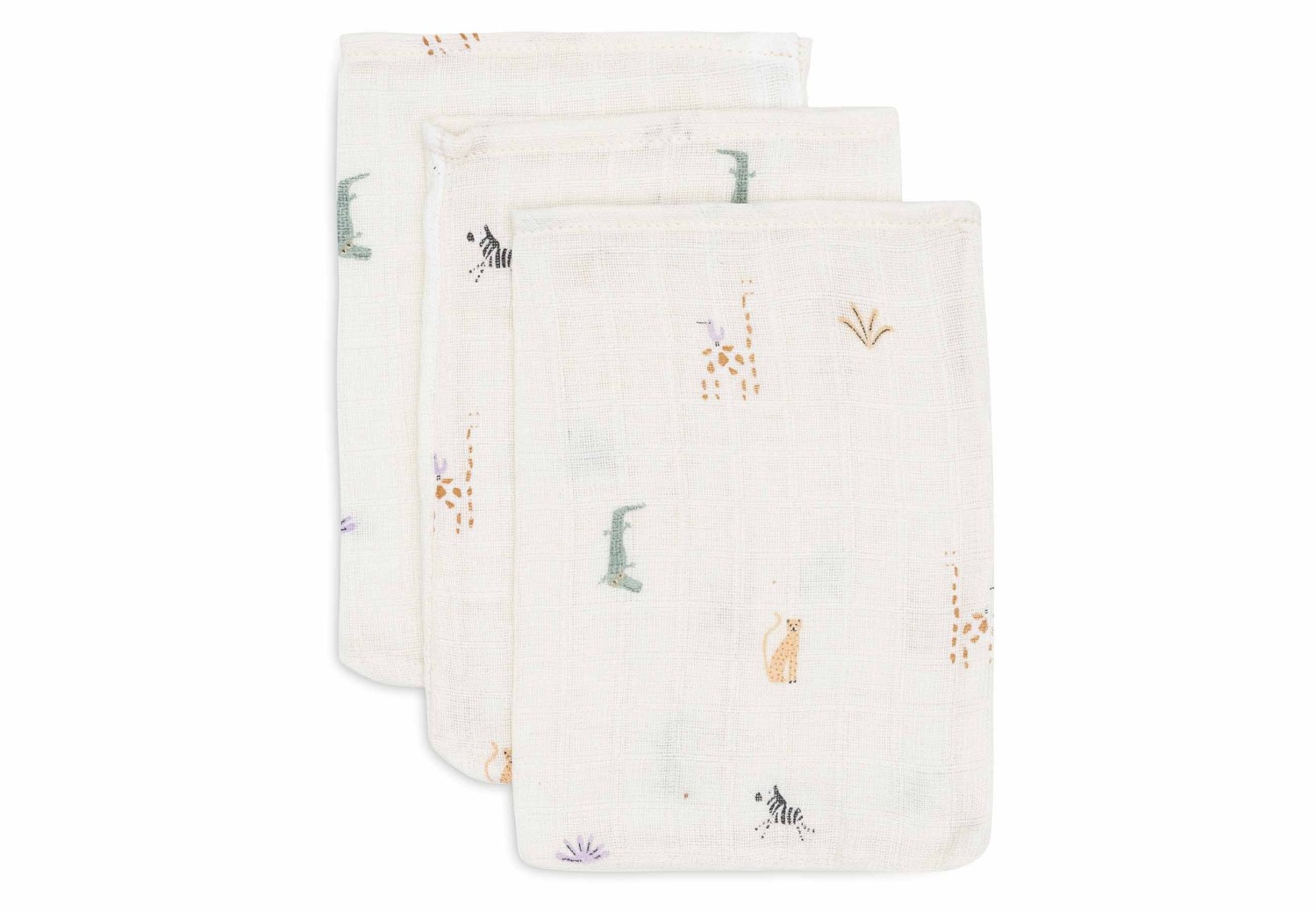 Hydrofiel Washandje - Jungle Jambo - 3 Stuks - afbeelding 2