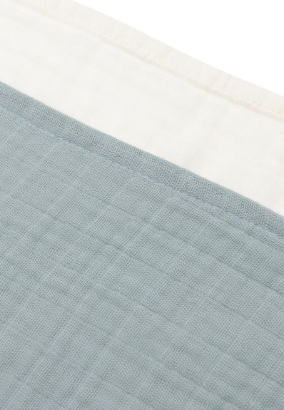 Hydrofiele Doek Small 70x70cm - Sea Green/Ivory - 4 Stuk